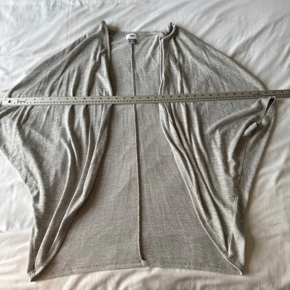 Old Navy Drop Shoulder Open‎ Front Lightweight Cardigan Sweater Gray XXL Office - Picture 7 of 11